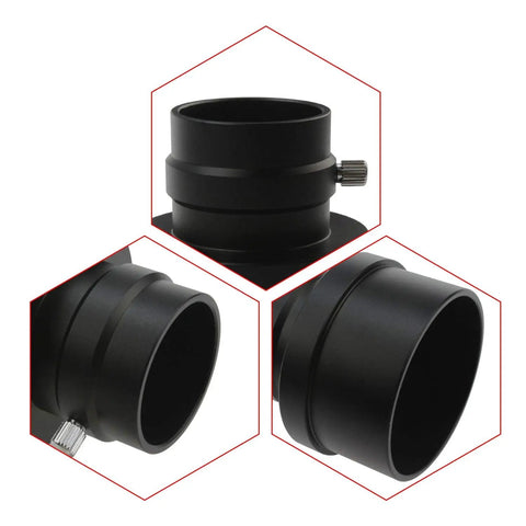 Heavy Duty Two Inch To One Point Two Five Inch Telescope Focuser Adapter For Laser Collimator Alignment Built From Rock Solid Anodized Aluminum.