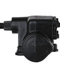 Heavy Duty Power Steering Gearbox Drop In Swap For Ford Excursion F250 F350 F450 featuring reverse rotation, black metal assembly.