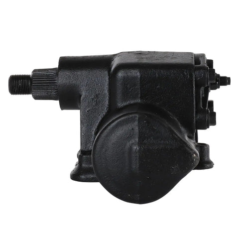 Heavy Duty Power Steering Gearbox Drop In Swap For Ford Excursion F250 F350 F450 featuring reverse rotation, black metal assembly.