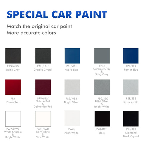 Bright White Touch Up Paint Kit For Dodge Vehicles White Knuckle Finish DIY Car Scratch Repair Kit Automotive Paints color options