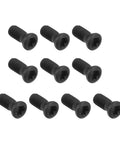 10 Pack M4 X 10mm Torx Screws 12.9 Grade Alloy Steel Black, perfect for carbide insert replacement and secure fastening.