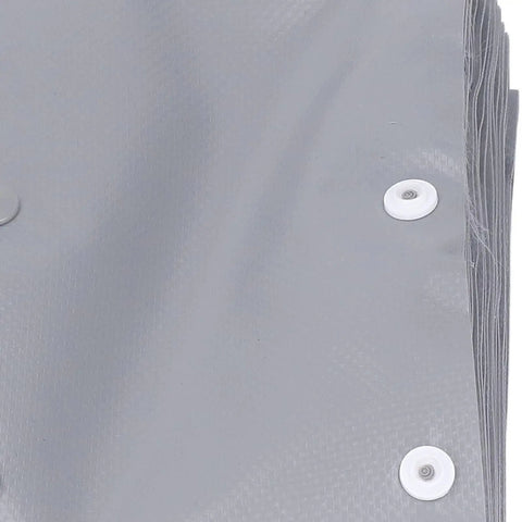 Snap Button Cable Sleeve Flame Retardant PVC Wire Cover And Cord Organizer Wrap Heavy Duty Wire Management 10M Roll grey material detail with snap buttons