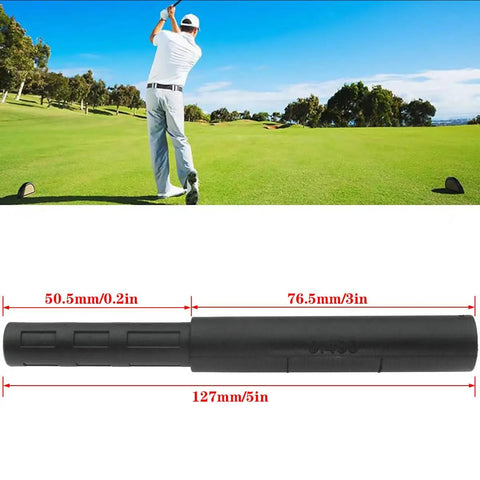 2 Pack Graphite Golf Club Extender Shaft With Carbon Fiber Build 0.49 Inch Small End And 0.595 Inch Thick End 3 Inch Overall Length