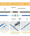 Kick Butt With This Epic 500-Pc Heat Shrink Solder Kit Wiring Connectors Terminals Insulated Electrical Butt Splices Waterproof Seal Sleeve Tube Setup Perfect For Any DIY Electrician Or Mechanic Project Out West; wire splice diagram