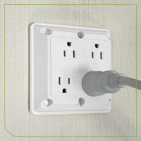 Installed Industrial Grade 4-In-1 Receptacle 15 Amp 125 Volt With Grounding Straight Blade Heavy Duty Electrical Outlet 1254-W