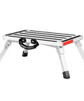 Beefy Heavy Duty Aluminum RV Steps Folding Platform Stool With Anti Slip Surface Reflective Strips Rubber Feet And Portable Handle 330 Lb Capacity For Camping And Trailers
