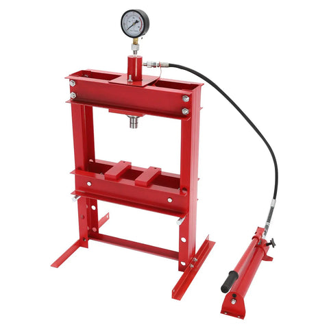10-Ton Hydraulic Press For Metalworking And Automotive Repair, A Real Heavy Duty Workhorse Benchtop Shop Press With 22046 Lbs Capacity, 3 Height Adjustments