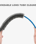 Bendable long tube cleaner from Heavy Duty All In One Drain Brush And Sink Snake Kit with flexible auger for easy use.