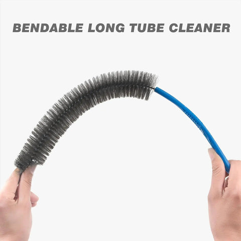 Bendable long tube cleaner from Heavy Duty All In One Drain Brush And Sink Snake Kit with flexible auger for easy use.