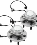 Front Wheel Bearing Hub Assembly 2WD Pair For Cadillac Escalade ESV 2007 To 2014 Chevy Avalanche 2007 To 2013 6 Lug ABS OEM 515097