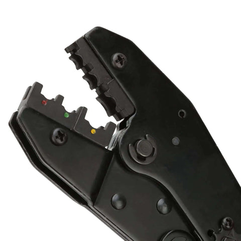 Close-up of Premium Carbon Steel Wire Crimping And Stripping Pliers Set head, showing heavy-duty jaws and material details.
