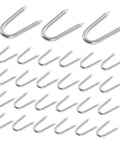50 Piece U Shaped Fencing Staples For Heavy Duty Iron Garden Nails Quick Install Sharp Tip Easy To Use For Securing Fences Tents
