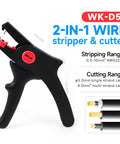 Pro Grade Wire Stripper With Cutter And Self Adjusting Mechanism For Electronics Auto And Home Wiring Great For Copper Coaxial Aluminum Wire Durable Steel And Nylon Build Lightweight And Long Lasting tool image