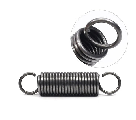 Beast Mode Dual Hook Extension Springs 2 Pack Rock Solid Heat Tempered Steel Tension Springs with Double Hooks side view