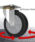 Close-up of smooth ball bearing wheel for Multi Purpose Heavy Duty Folding Platform Dolly Cart For Moving Bulky Household Goods And Outdoor Yard Gear With Smooth Ball Bearings And Hassle Free Grip Handles.