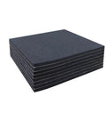 Stack of 8 Pack Neoprene Foam Anti Vibration Pads With Sticky Backing Heavy Duty High Density Closed Cell Padding 6x6 Inches 1/16 Inch Thick