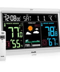 Must Have All In One Weather Console With Atomic Clock And Wireless Indoor Outdoor Monitor For Humidity And Temperature