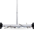 Magnetic Pickup Sweeper With Extendable Chrome Handle From 23 To 40 Inches 17 Inch Wide For Fast Cleanup Of Nails Screws And Ferrous Debris