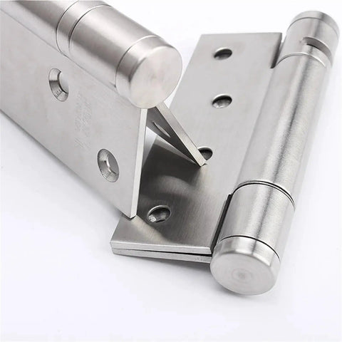 Two Pack Ball Bearing Butterfly Butt Folding Self Closing Door Hinges Stainless Steel Adjustable Wooden Spring Hinges