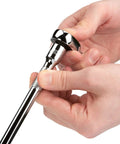 Hands using Three Eighths Inch Drive Six Point Socket And Ratchet Set, Thirty Four Piece With Deep And Shallow Sockets From One Quarter To One Inch