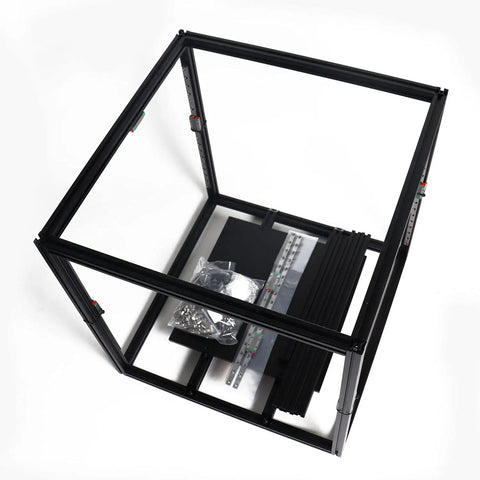 Straight Fire Vorbear 2.4 Frame Kit With Hiwin Linear Rails assembled frame view showing aluminum extrusions and hardware.