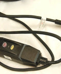 Workhorse 1.5 HP Sectional Pipe Drain Cleaner power cord with reset and test buttons, designed for 110V use.