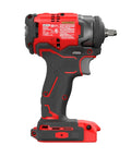 Bare Cordless Three Eighths Inch Drive Impact Wrench 165 Ft Lbs Max Torque Hog Ring Anvil Variable Speed Trigger