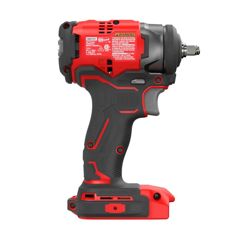 Bare Cordless Three Eighths Inch Drive Impact Wrench 165 Ft Lbs Max Torque Hog Ring Anvil Variable Speed Trigger