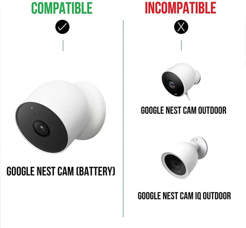 Image showing compatibility of Premium Solar Panel Charger For Google Nest Cam Outdoor Or Indoor with Google Nest Cam (Battery).