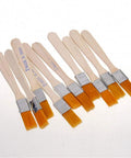 Ten Piece BGA Solder Flux Paste Brush Set With Wooden Handle For Reballing Tool And Soldering Repairs DIY Electronics Flux Applicator Kit