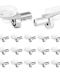 Beefy 5mm Shelf Pins Set of 50 With Silicone Suction Cups, Rust Resistant Cabinet Shelf Pegs for Sturdy Kitchen and Furniture Shelves