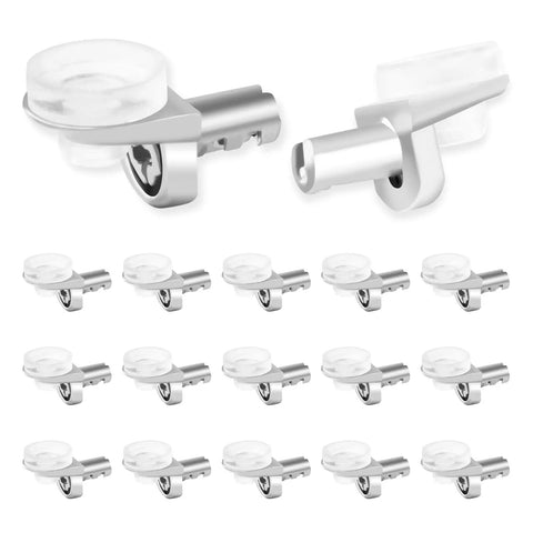 Beefy 5mm Shelf Pins Set of 50 With Silicone Suction Cups, Rust Resistant Cabinet Shelf Pegs for Sturdy Kitchen and Furniture Shelves