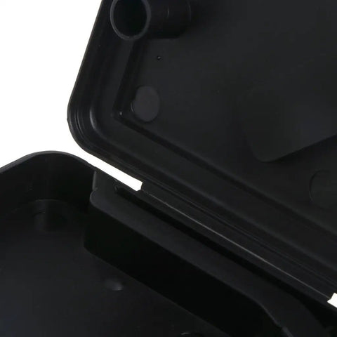Close-up of Compact Portable Caliper Storage Box, 150mm 6 Inch Stainless Steel Digital Vernier Black Plastic Carry Case
