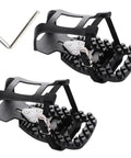 Toe Cage Clips For Peloton Pedals Adapters Convert Look Delta Pedals To Toe Clip Cages With Straps For Regular Sneakers, tool included