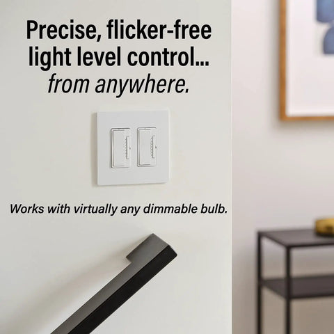 Smart In Wall Light Switch With Netatmo Starter Kit Tamper Resistant Works With Alexa Google Assistant And Apple HomeKit installed on wall