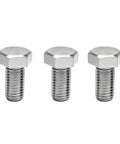 Three Pack Blade Bolt And Belleville Washer Set For Deck Spindle Replacement Pro Grade Heavy Duty Direct Fit For 781872 782474 754101 602680 Compatible With Hustler BigDog Super Z Super Mini FasTrak XR 7 X One And Raptor SD SDX EX XDX Flip Up Mowers, three silver bolts
