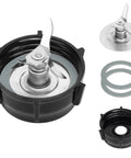 Replacement Ice Blade Kit With ABS Plastic Base And Two Rubber O Ring Gaskets For Most Blender Models, stainless steel blades