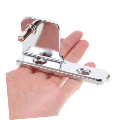 2 Pack Heavy Duty Adjustable Refrigerator Door Hinges For Commercial Kitchens Quiet Close To Reduce Door Slams Premium Durable Swing Hinge Set For Ovens And Coolers, silver hinge in hand