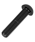 Premium Dope Titanium Button Head Bolts M6x30mm Pack Of 6 Grade 5 6AL 4V Black Titanium Alloy With 1.0mm Thread Pitch And 4mm Allen Head Diameter