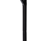 Drive In Post Kit In Black Galvanized Steel For Ground Install No Diggin No Concrete Heavy Duty Universal Fit For M And L Capacity Post Mount Mailboxes Weatherproof And Durable Ground Socket System, showing side view.