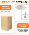 No Drama Nail On Sliders Tough Plastic Floor Savers Keeping Your Hardwood Floors Pristine with durable materials and functional design.