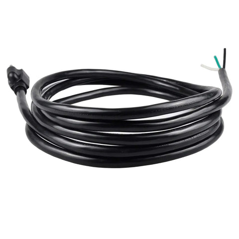 Coiled 10 Foot 14 Gauge 3 Prong Heavy Duty Replacement Power Cord For Universal AC Appliances with NEMA 5 to 15 Plug
