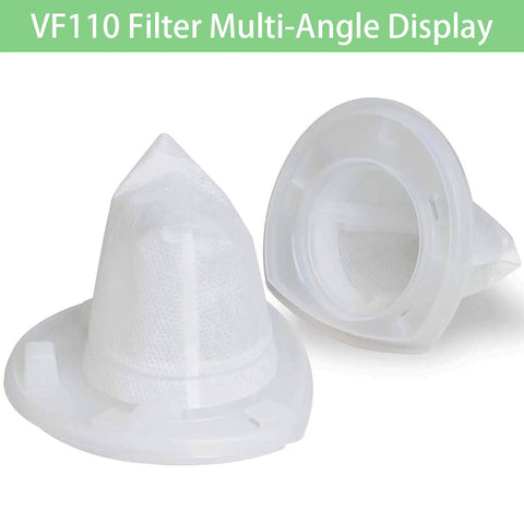 VF110 Replacement Vacuum Filter Pack, Six Pack For Black Decker Cordless Vacuums CHV1210 CHV1410 CHV1510 BDH2000L 90558113-01