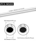 Diagram of 25Mm Outer Diameter 19Mm Inner Diameter 12 Inch Long Aluminum Tube 0.11 Inch Wall Seamless 6063 T5 Round Tubing dimensions