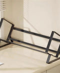 Open Iron Desk Bookcase With Industrial Style Heavy Duty Metal Shelf Rack For Home Office Large Capacity Open Shelving Organizer For Books Decor And More Must Have.