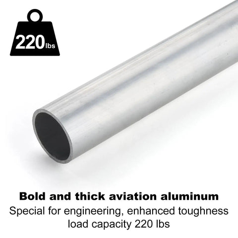 220lb load capacity aluminum tube for stability in Telescopic Ladder 12.5ft Aluminum Telescoping Ladder With Non Slip Feet And Stable Hook