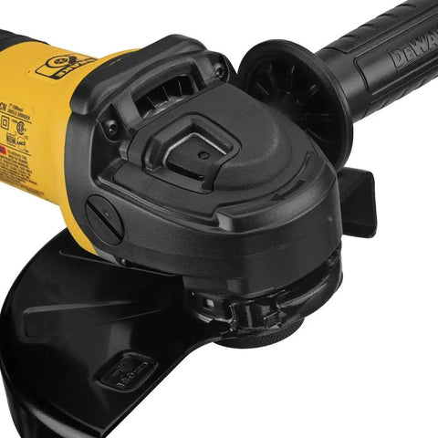 Close-up of RAT Tail 7 Inch Angle Grinder With 13 Amp Brushless Motor No Brush Changes And Quick Stop Kickback Brake