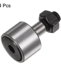 4 pcs cam follower KR16 needle roller bearing, 16mm roller diameter, M6x1.0mm male thread, stud-type