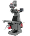 Beefy 3 Axis DP700 DRO Milling Machine With Quill, X And Y Axis Power Feeds, Adjustable Gibs, Chromed Quill, Internal Coolant Tank