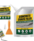 Heavy Duty Self Leveling Concrete Crack Filler And Waterproof Sealant For Indoor Outdoor Driveways Patios Garage Floors Top Shelf Masonry Bond Straight Fire, 100g pouch with applicator.